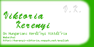 viktoria kerenyi business card